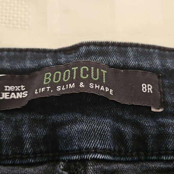 Next Jeans Women's Stretchy Bootcut Lift, Slim & Shape Mid-Rise Flared Jeans 4 - Picture 5 of 16